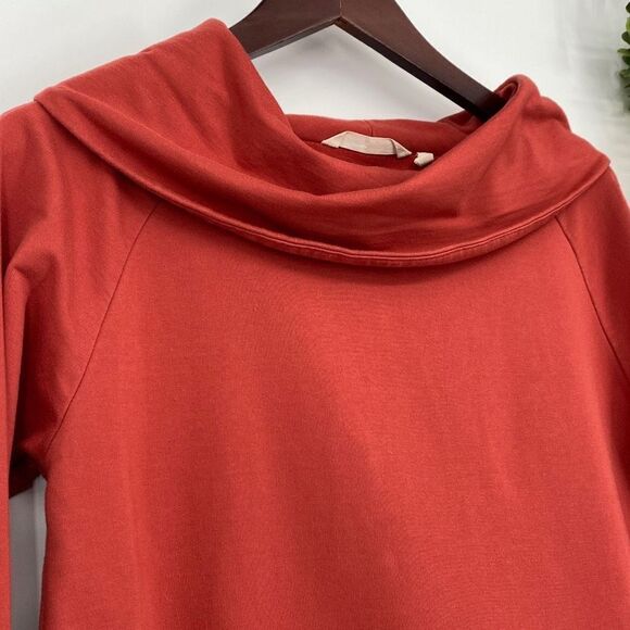 Soft Surroundings Valerie Pullover Cowl Neck Tunic Top Rust XS - Picture 4 of 13